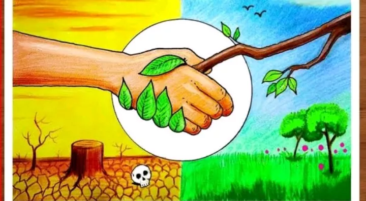 Save nature Painting by Saniya Chaure-saigonsouth.com.vn