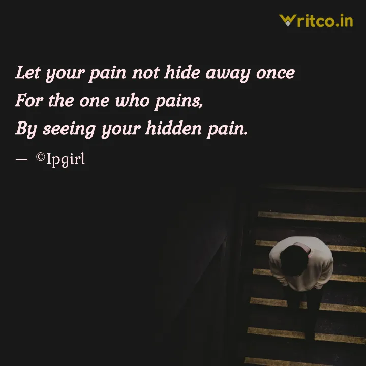 hidden pain quotes about