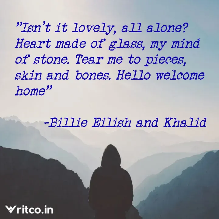Heart Made of Glass My Mind of Stone Billie Eilish Lovely 