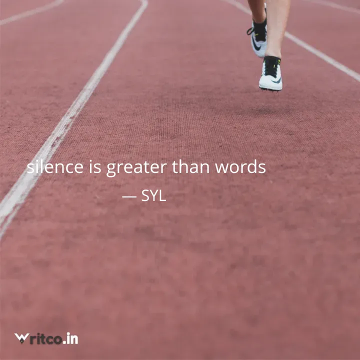sports quotes for silence