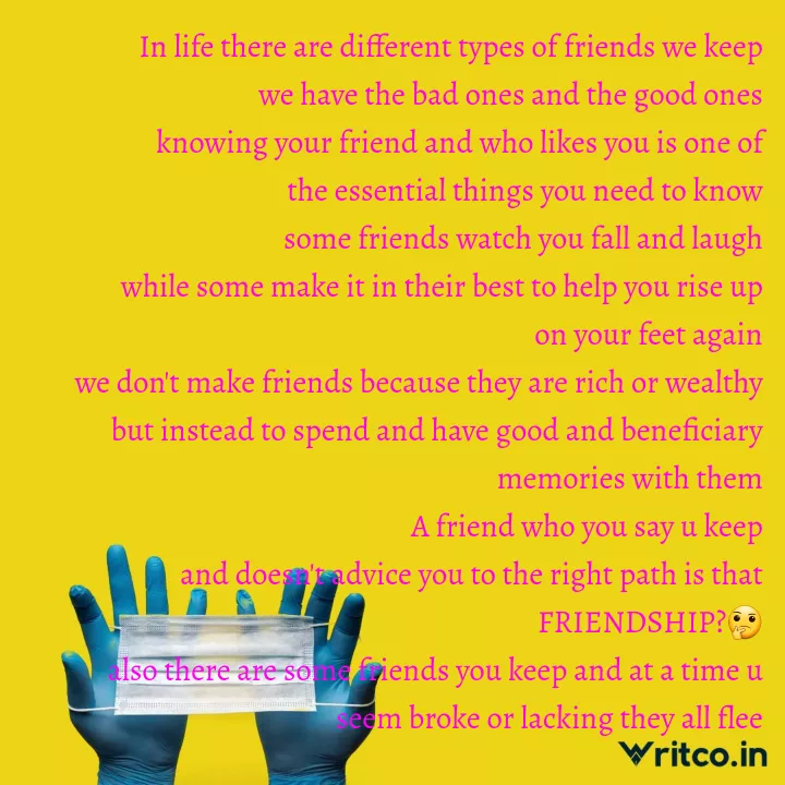 different kinds of friends quotes