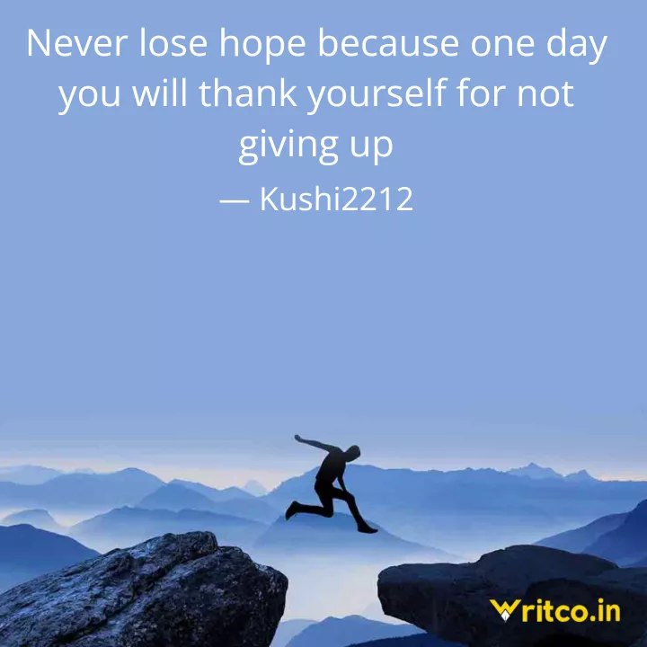 quotes about not giving up on yourself