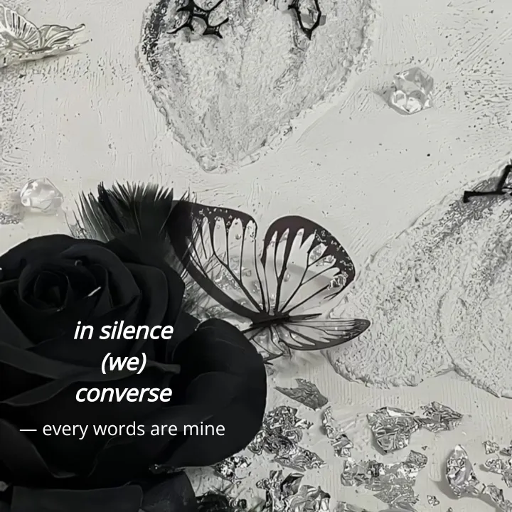 in silence we converse Quote by the fallen angel Writco