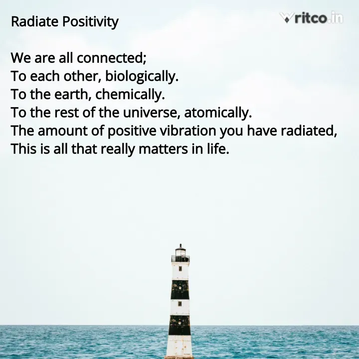 radiate positivity quotes