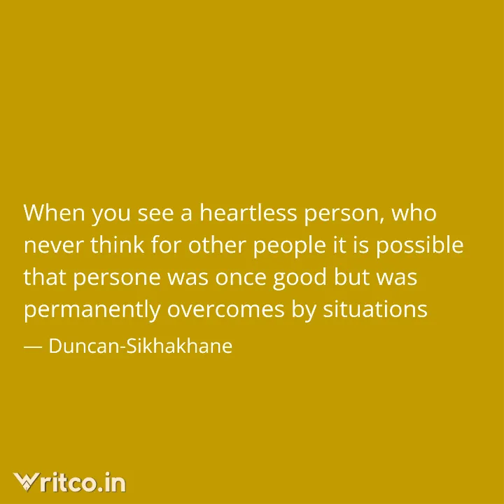 heartless person quote